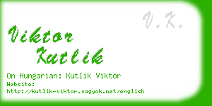 viktor kutlik business card